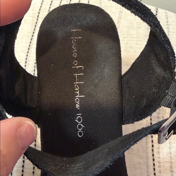 House of Harlow Black Suede Women's Clogs - Picture 9 of 9